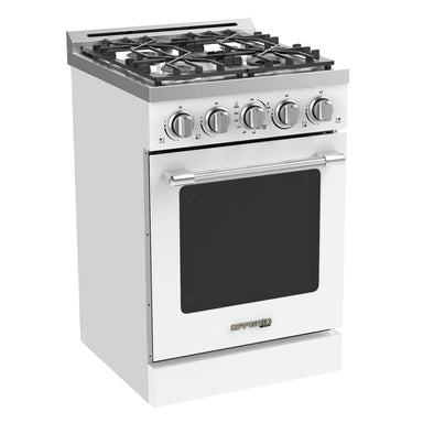 Unique Propane Range /Stove Unique UGP-R24OTHLPW | 24" Waist High Broiler Propane Range in White