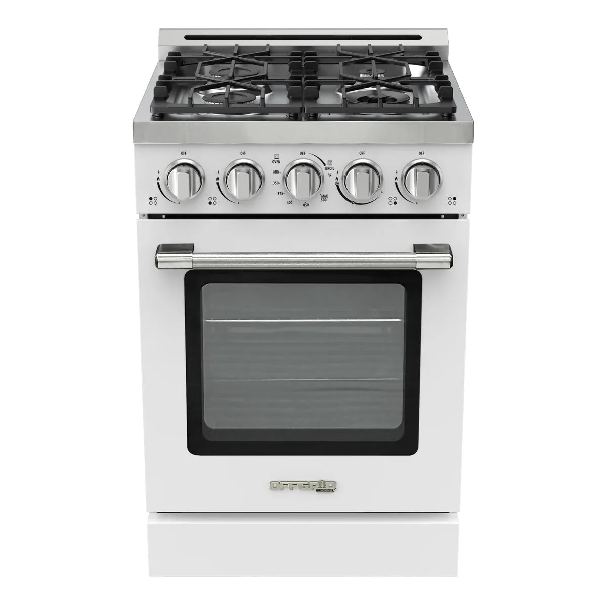 Unique Propane Range /Stove Unique UGP-R24OTHLPW | 24" Waist High Broiler Propane Range in White