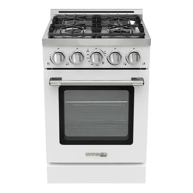 Unique Propane Range /Stove Unique UGP-R24OTHLPW | 24" Waist High Broiler Propane Range in White