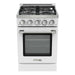 Unique Propane Range /Stove Unique UGP-R24OTHLPW | 24" Waist High Broiler Propane Range in White