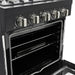 Unique Propane Range /Stove Unique UGP-R30OTHLPB | Classic Retro 30” Propane Gas Range in Black