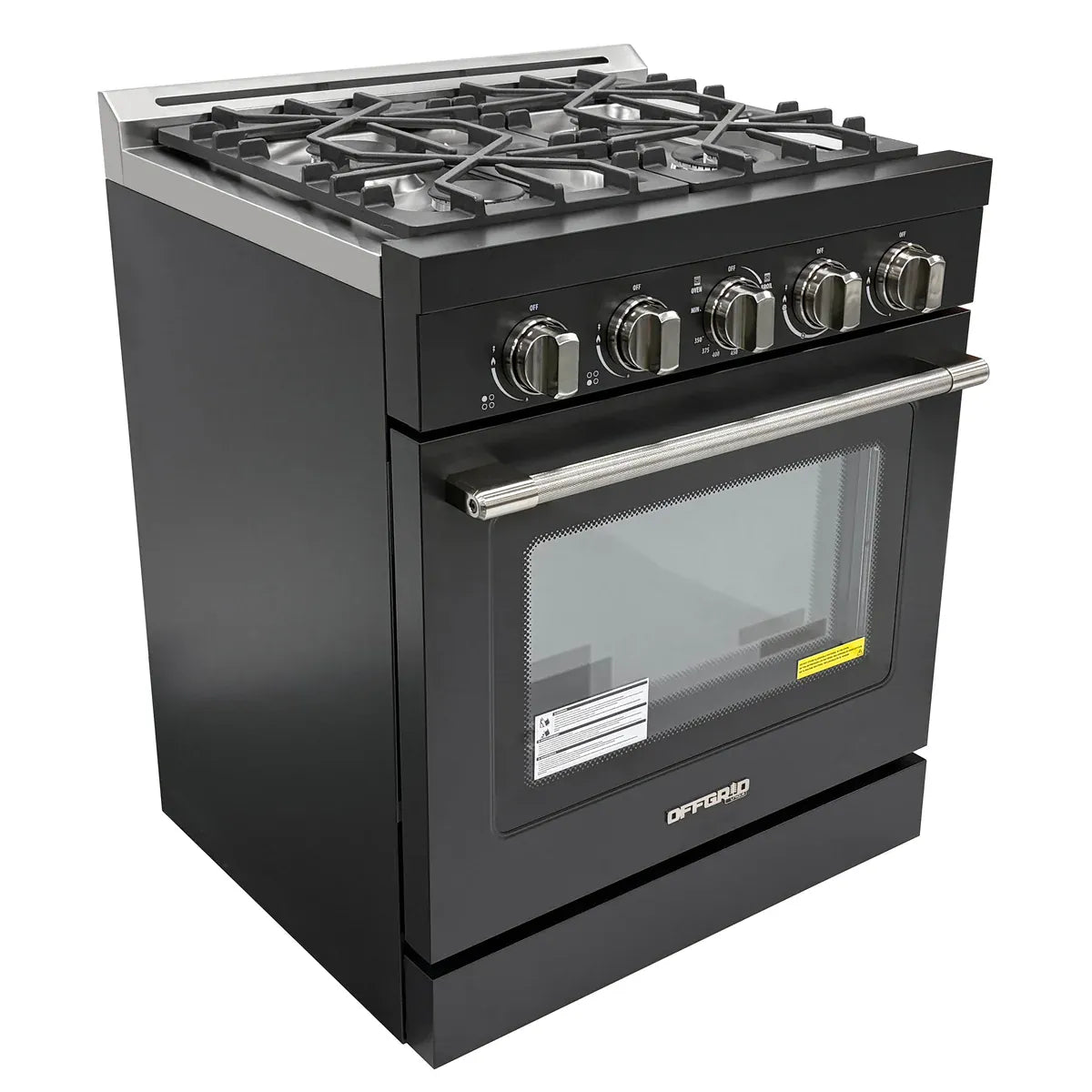 Unique Propane Range /Stove Unique UGP-R30OTHLPB | Classic Retro 30” Propane Gas Range in Black