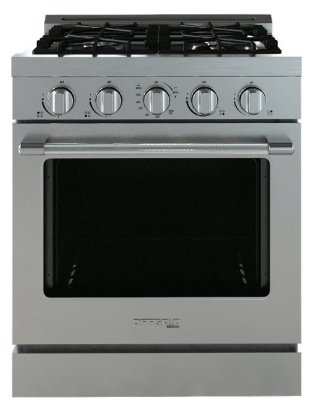 Unique Propane Range /Stove Unique UGP-R30OTHLPSS | Classic Retro 30” Propane Gas Range