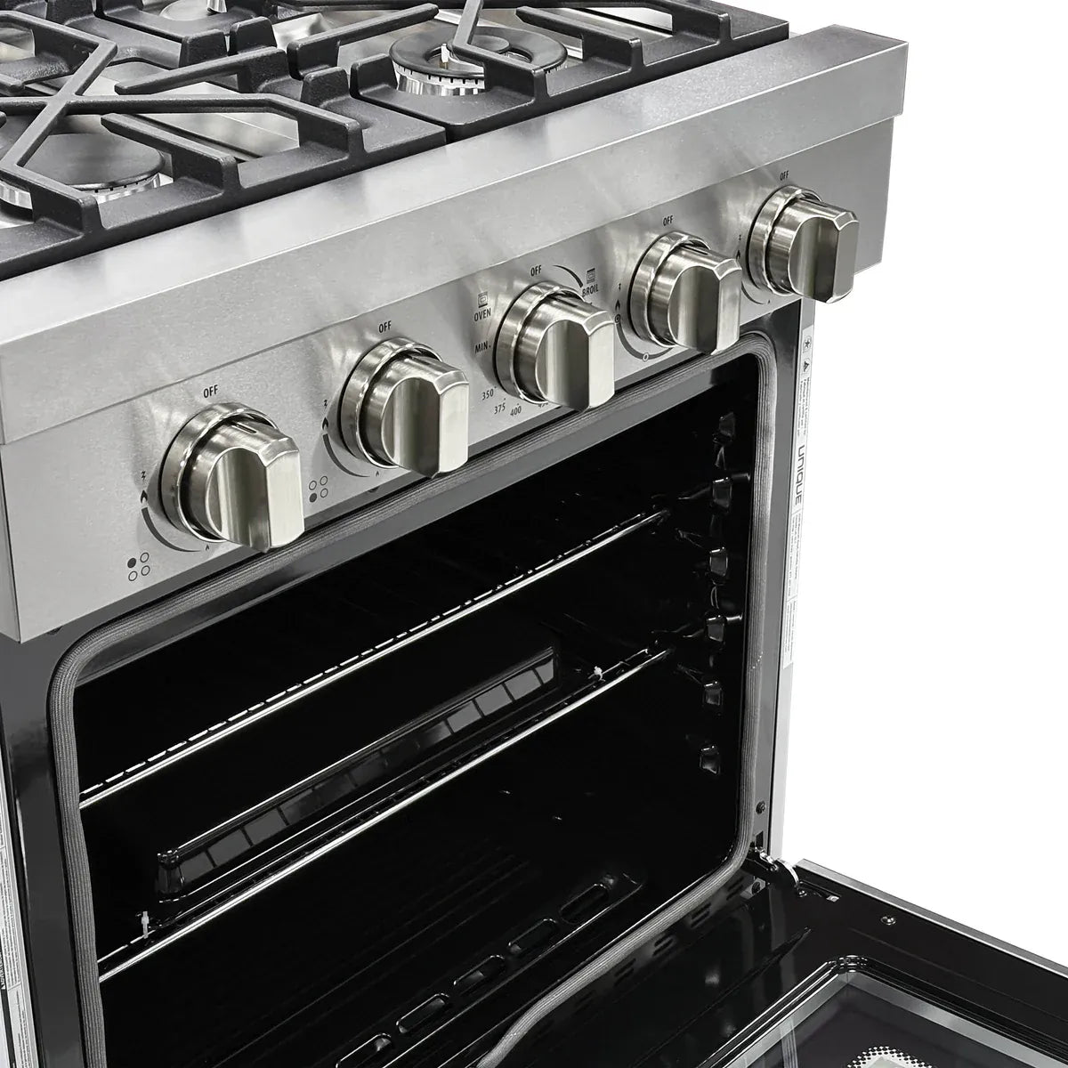 Unique Propane Range /Stove Unique UGP-R30OTHLPSS | Classic Retro 30” Propane Gas Range