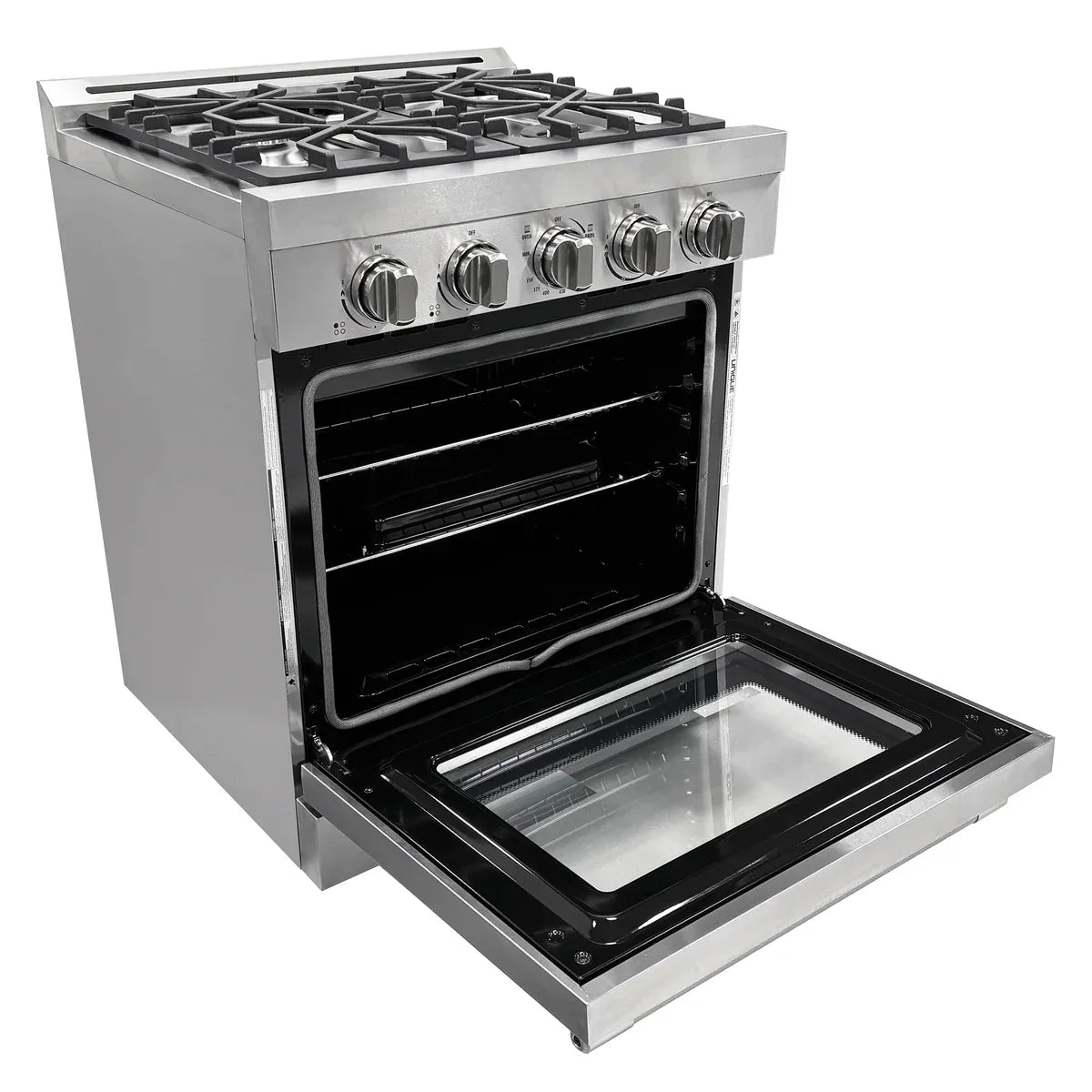 Unique Propane Range /Stove Unique UGP-R30OTHLPSS | Classic Retro 30” Propane Gas Range