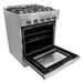 Unique Propane Range /Stove Unique UGP-R30OTHLPSS | Classic Retro 30” Propane Gas Range