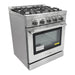 Unique Propane Range /Stove Unique UGP-R30OTHLPSS | Classic Retro 30” Propane Gas Range