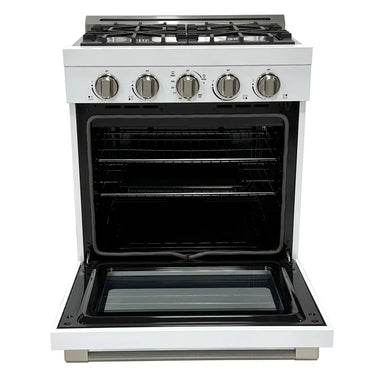 Unique Propane Range /Stove Unique UGP-R30OTHLPW | Classic Retro 30” Propane Gas Range in White