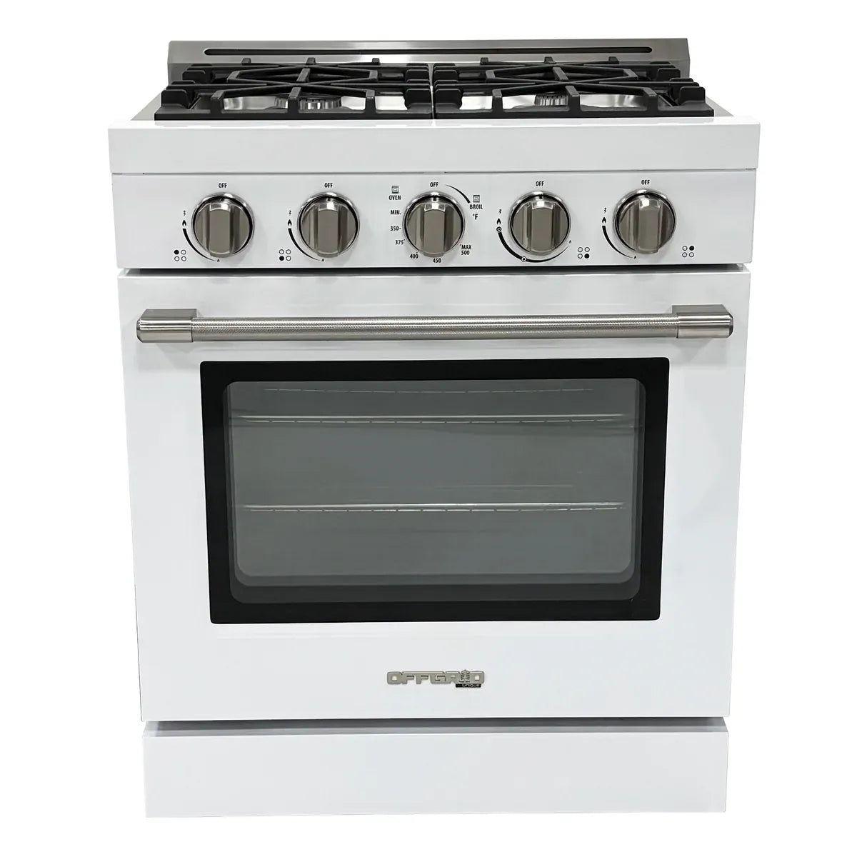 Unique Propane Range /Stove Unique UGP-R30OTHLPW | Classic Retro 30” Propane Gas Range in White