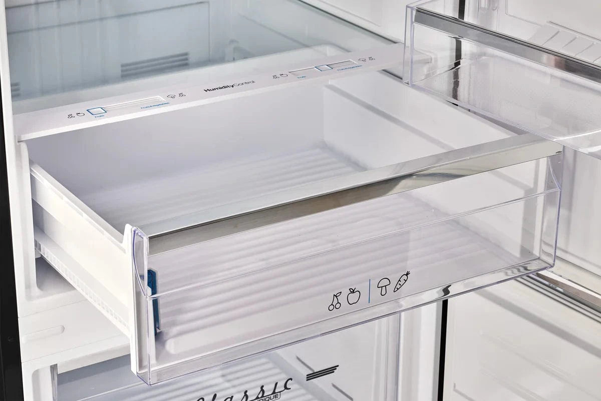 Unique Refrigerator-Freezer Unique UNQ-455L B AC | 455L Midnight Black Bottom Mount Refrigerator