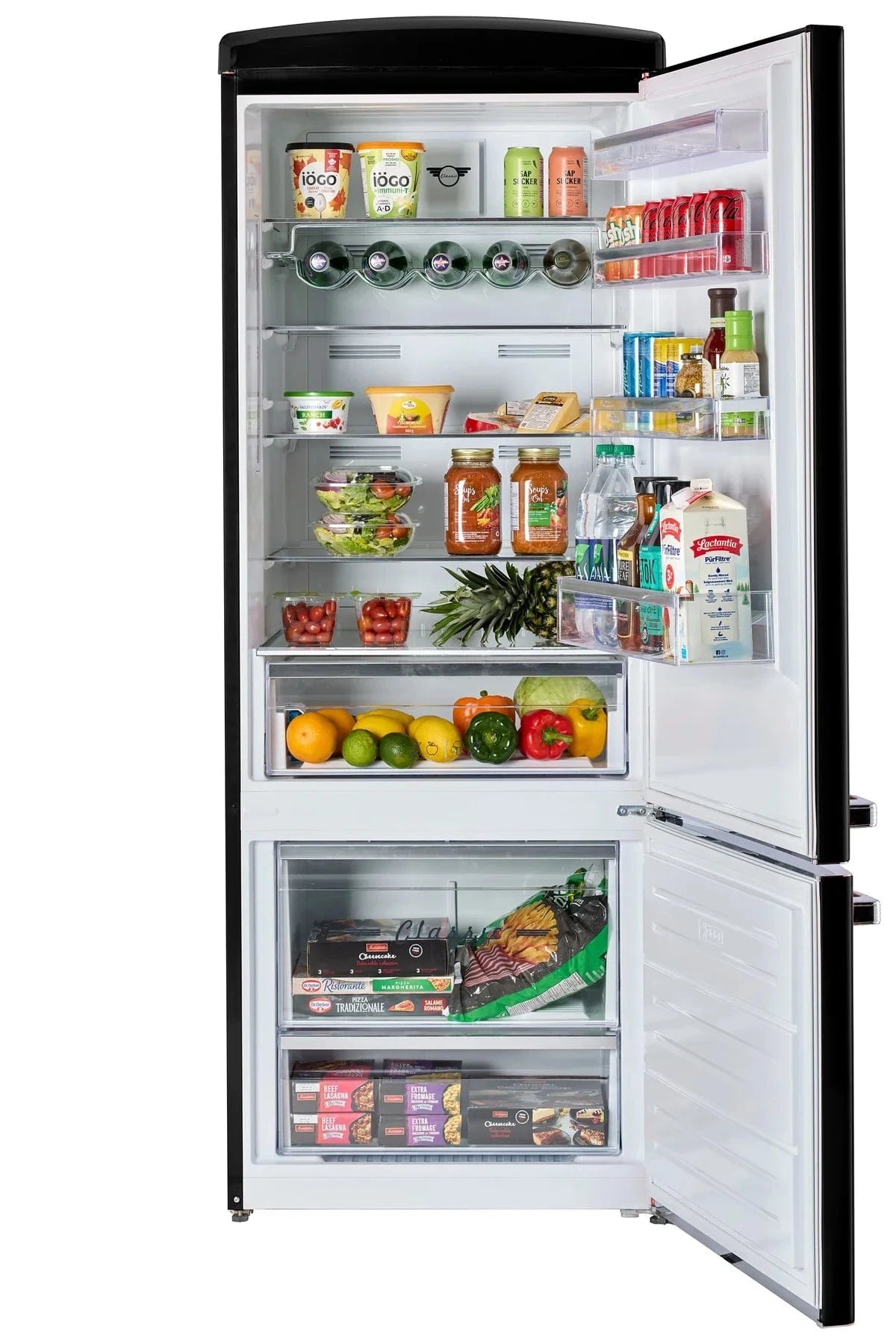 Unique Refrigerator-Freezer Unique UNQ-455L B AC | 455L Midnight Black Bottom Mount Refrigerator