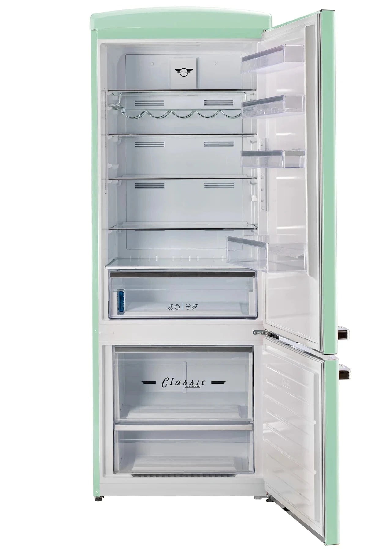 Unique Refrigerator-Freezer Unique UNQ-455L LG AC | 455L Summer Mint Green Bottom Mount Refrigerator