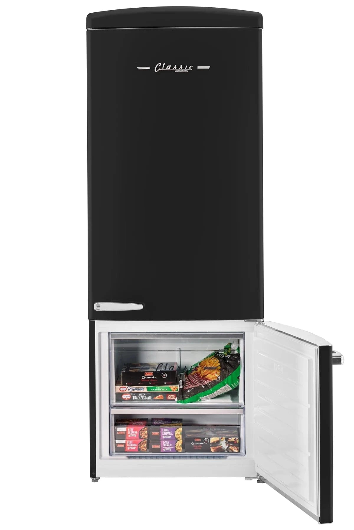Unique Refrigerator-Freezer Unique UNQ-455L MB AC | 455L Matte Black Bottom Mount Refrigerator