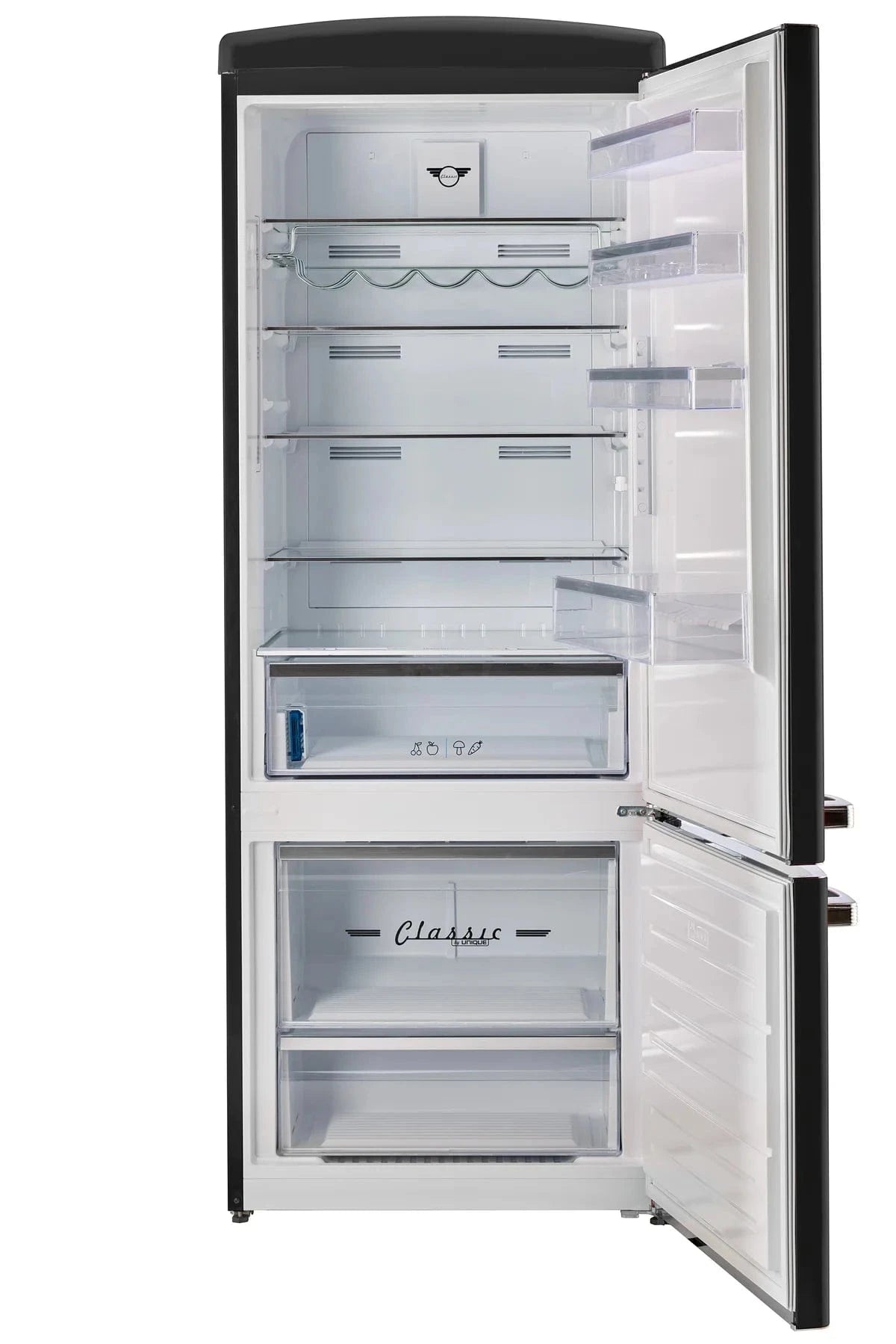 Unique Refrigerator-Freezer Unique UNQ-455L MB AC | 455L Matte Black Bottom Mount Refrigerator