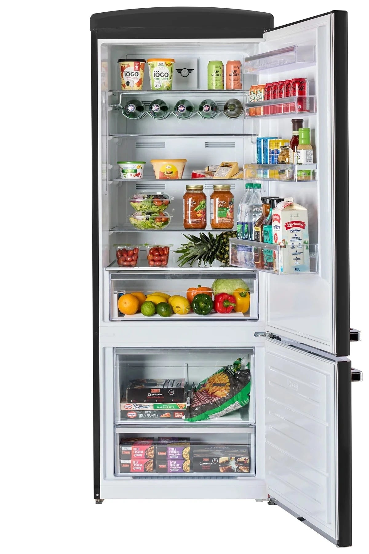Unique Refrigerator-Freezer Unique UNQ-455L MB AC | 455L Matte Black Bottom Mount Refrigerator