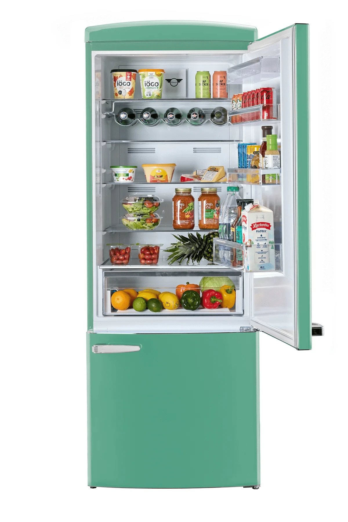 Unique Refrigerator-Freezer Unique UNQ-455L T AC | 455L Ocean Mist Turquoise Bottom Mount Refrigerator