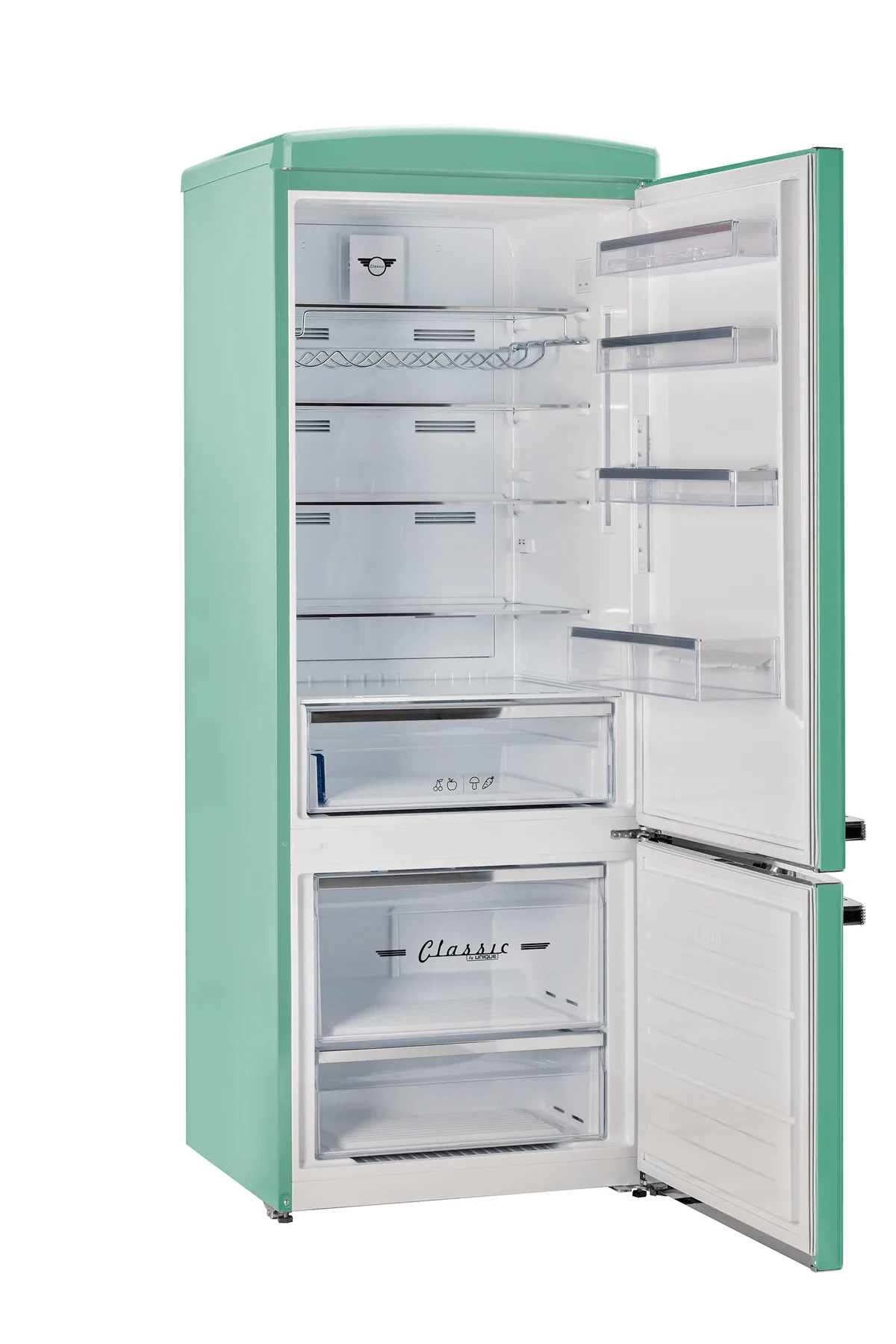 Unique Refrigerator-Freezer Unique UNQ-455L T AC | 455L Ocean Mist Turquoise Bottom Mount Refrigerator
