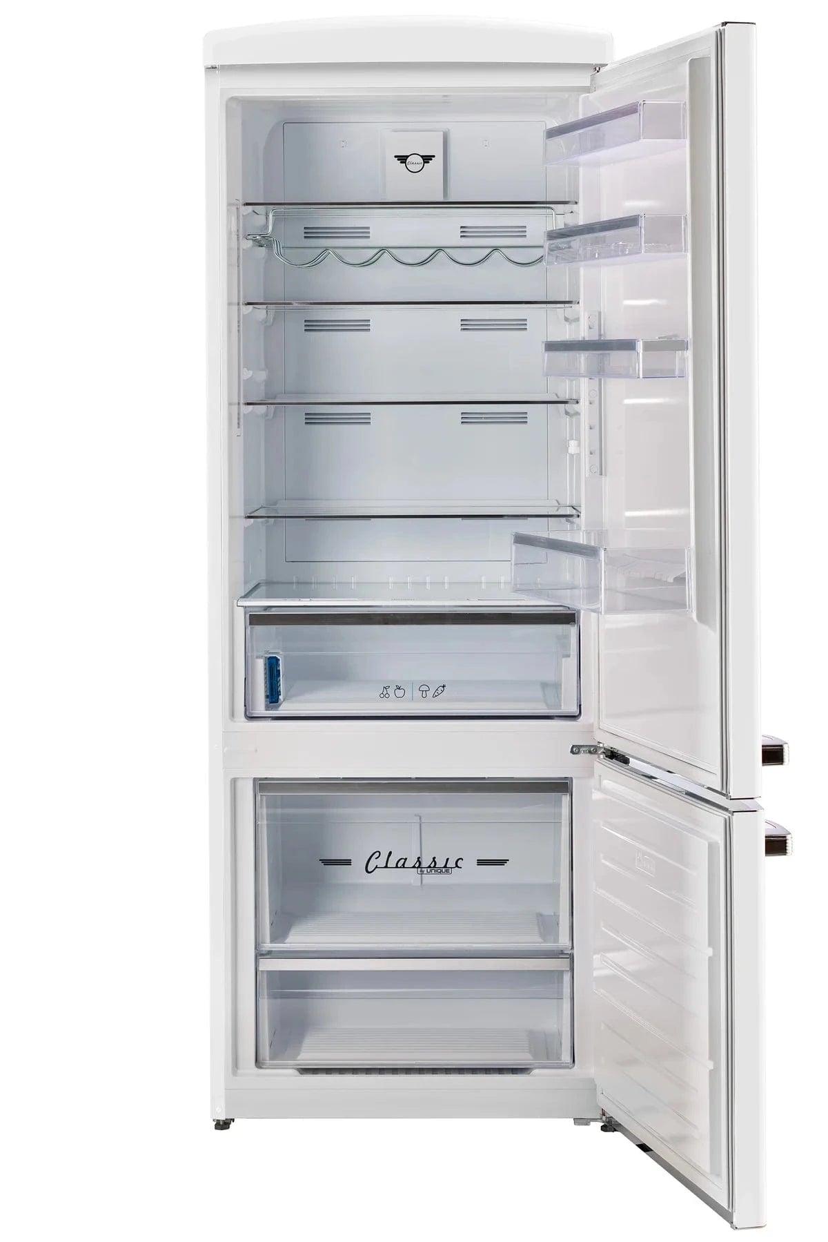 Unique Refrigerator-Freezer Unique UNQ-455L W AC | 455L Marshmallow White Bottom Mount Refrigerator