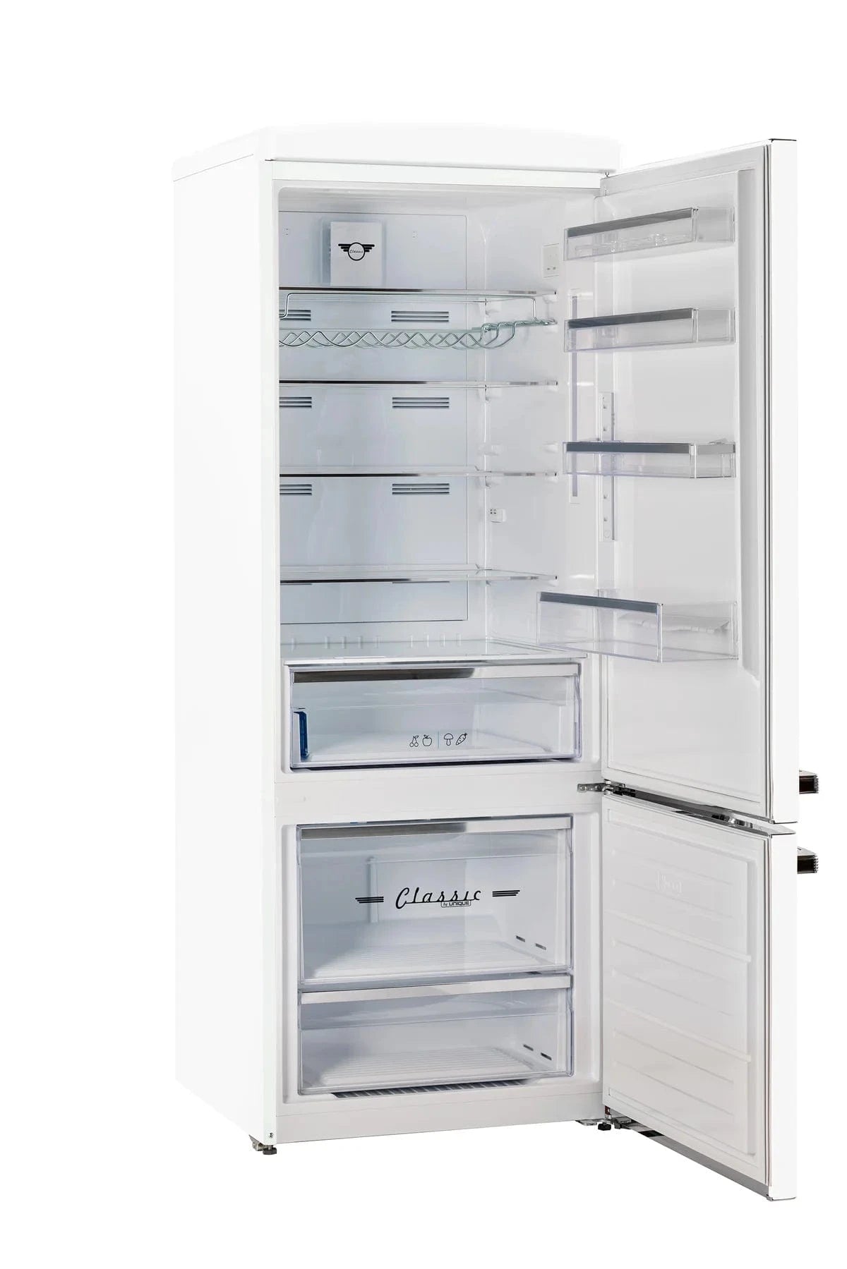 Unique Refrigerator-Freezer Unique UNQ-455L W AC | 455L Marshmallow White Bottom Mount Refrigerator